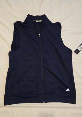 Adidas Ultimate365 Tour Full-Zip Vest - Navy